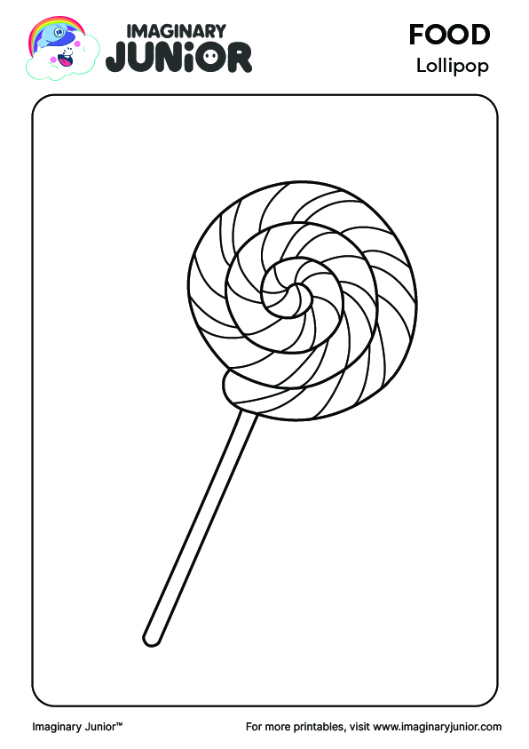 Lollipop Printables & Coloring Pages (2024 Edition) Imaginary Junior