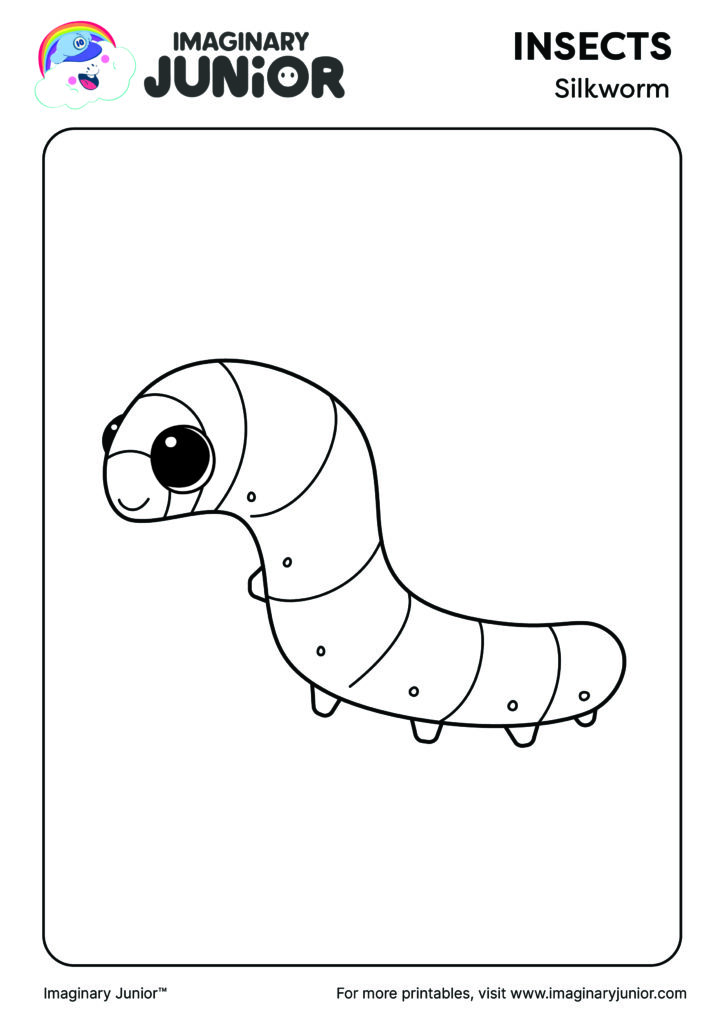 Silkworm Printables & Coloring Pages (2024 Edition) - Imaginary Junior