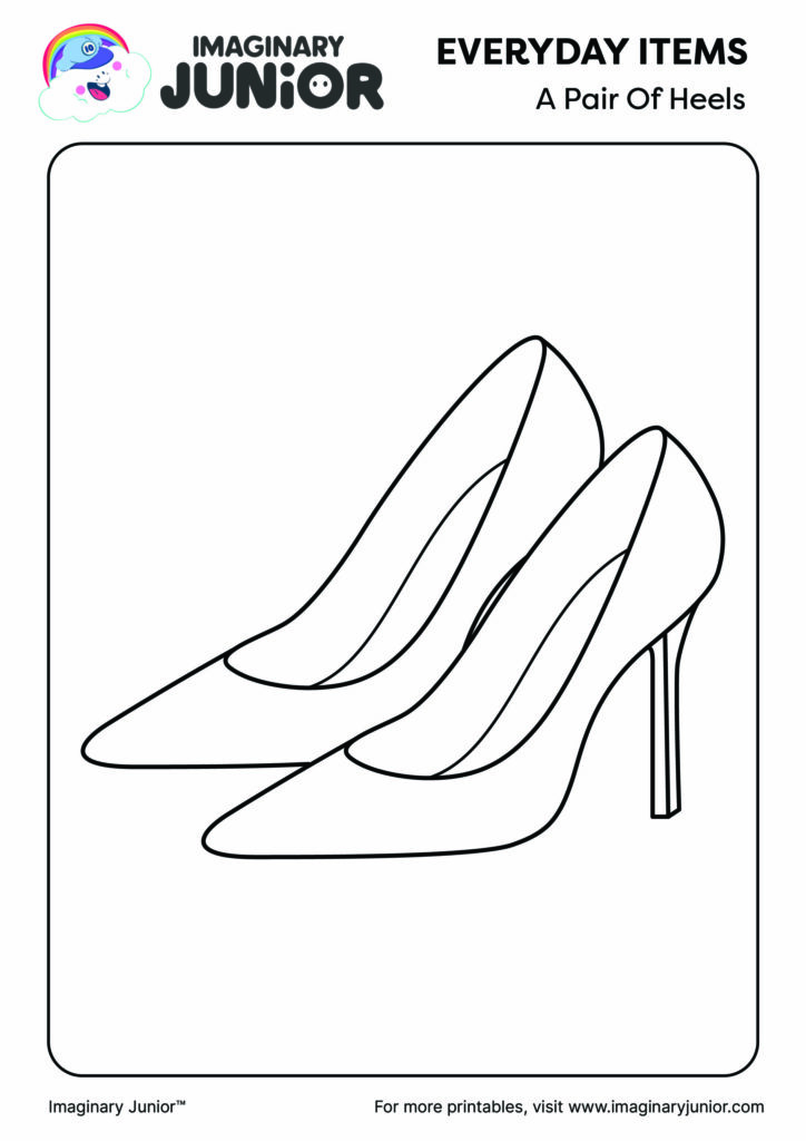 A Pair Of Heels Printables &amp; Coloring Pages (2024 Edition) - Imaginary ...