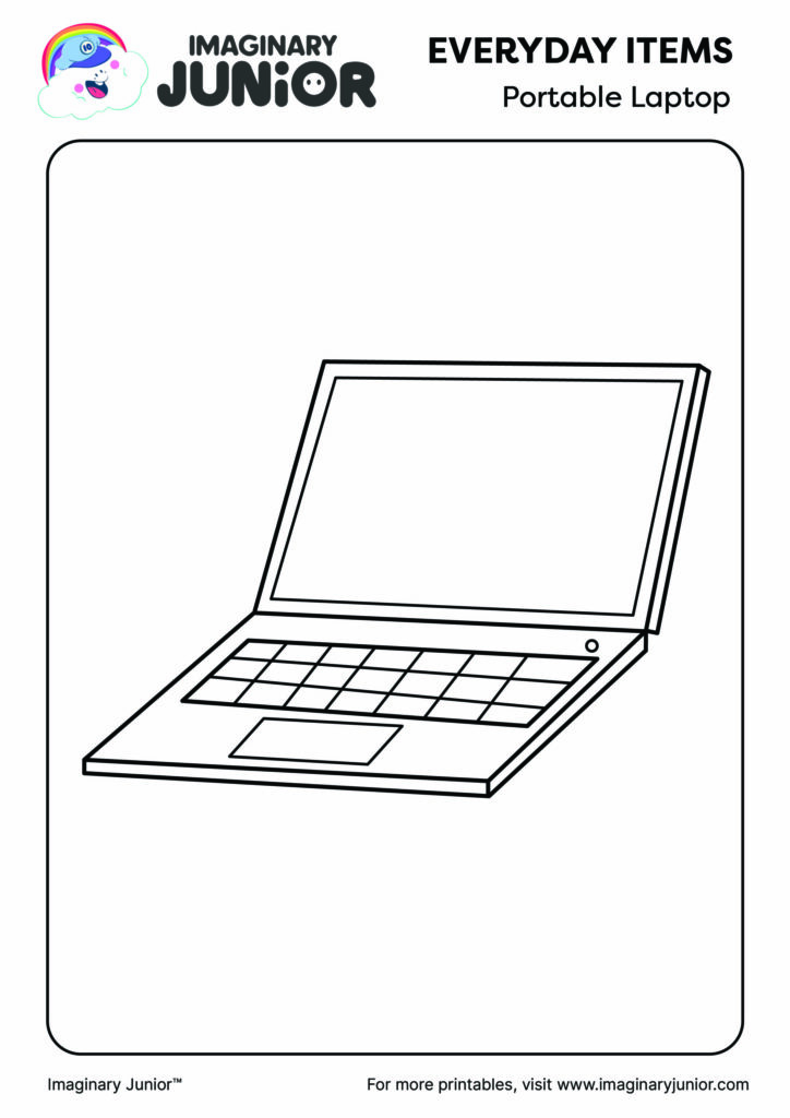 Portable Laptop Printables Coloring Pages (2025 Edition) Imaginary Portable Laptop Printables Coloring Pages (2025 Edition) Imaginary